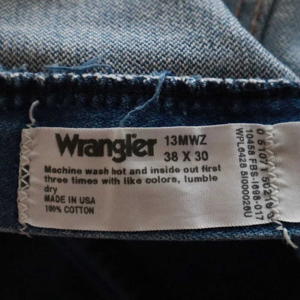 Vtg Wrangler Jeans Mens 38x30‎ 13MWZ Cowboy Cut Original Fit Western Denim USA